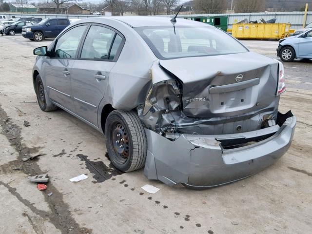 3N1AB61E58L759742 - 2008 NISSAN SENTRA 2.0 GRAY photo 3