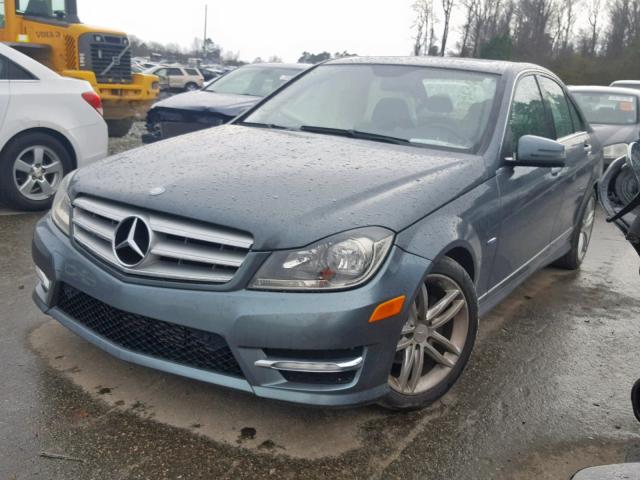 WDDGF4HBXCR214350 - 2012 MERCEDES-BENZ C 250 GRAY photo 2