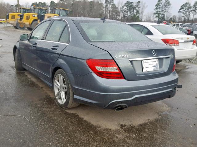 WDDGF4HBXCR214350 - 2012 MERCEDES-BENZ C 250 GRAY photo 3