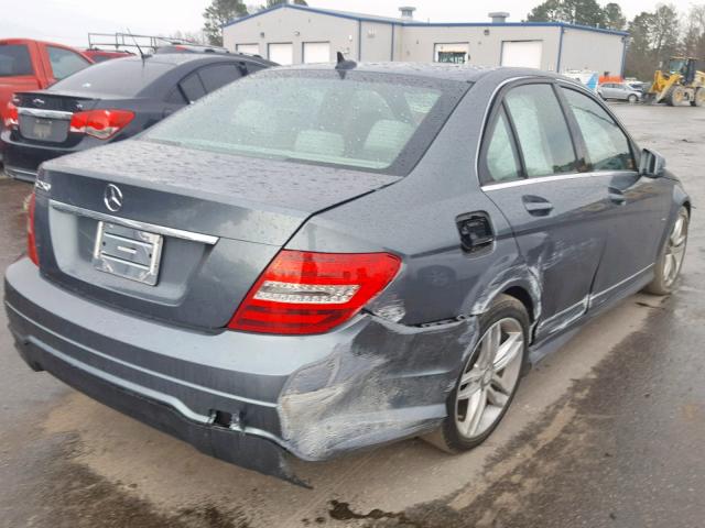 WDDGF4HBXCR214350 - 2012 MERCEDES-BENZ C 250 GRAY photo 4