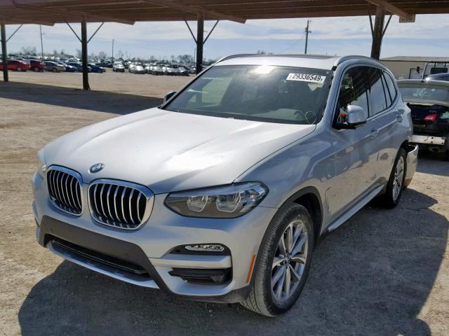 5UXTR7C59KLF25807 - 2019 BMW X3 SDRIVE3 SILVER photo 2