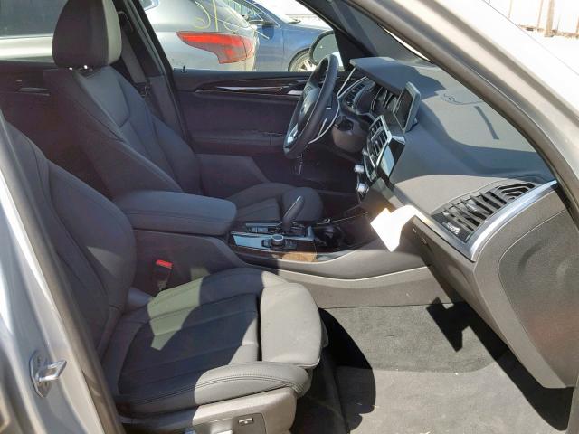 5UXTR7C59KLF25807 - 2019 BMW X3 SDRIVE3 Plata foto 5