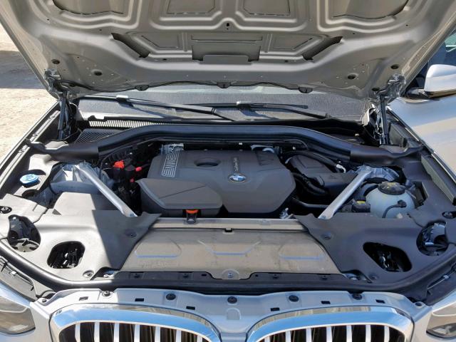 5UXTR7C59KLF25807 - 2019 BMW X3 SDRIVE3 SILVER photo 7