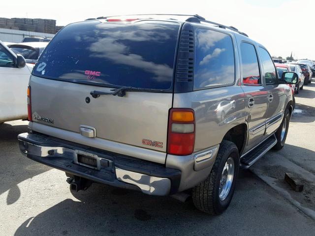 1GKEK13Z82J218222 - 2002 GMC YUKON TAN photo 4