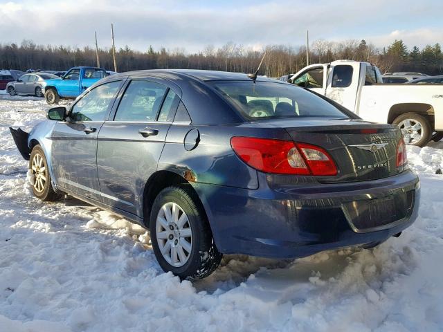 1C3LC46K38N265163 - 2008 CHRYSLER SEBRING LX BLUE photo 3