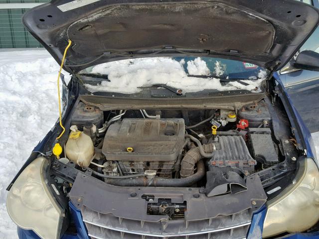 1C3LC46K38N265163 - 2008 CHRYSLER SEBRING LX BLUE photo 7