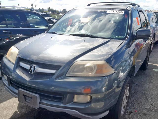 2HNYD18735H511469 - 2005 ACURA MDX TOURIN GREEN photo 2