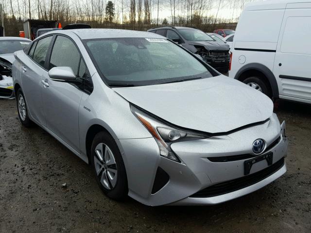 JTDKARFU7H3049582 - 2017 TOYOTA PRIUS SILVER photo 1