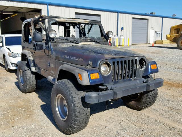 1J4FA29S15P385018 - 2005 JEEP WRANGLER / GRAY photo 1