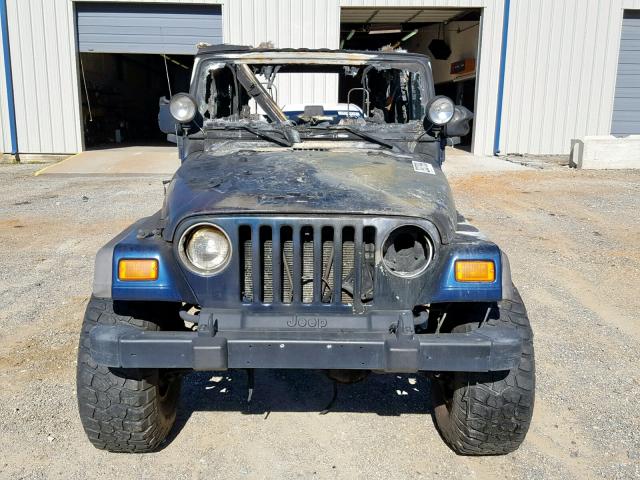 1J4FA29S15P385018 - 2005 JEEP WRANGLER / GRAY photo 9