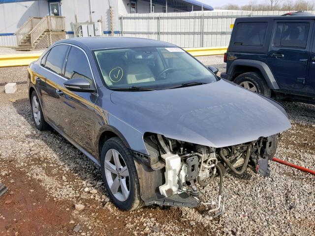 1VWBP7A32CC042465 - 2012 VOLKSWAGEN PASSAT SE CHARCOAL photo 1