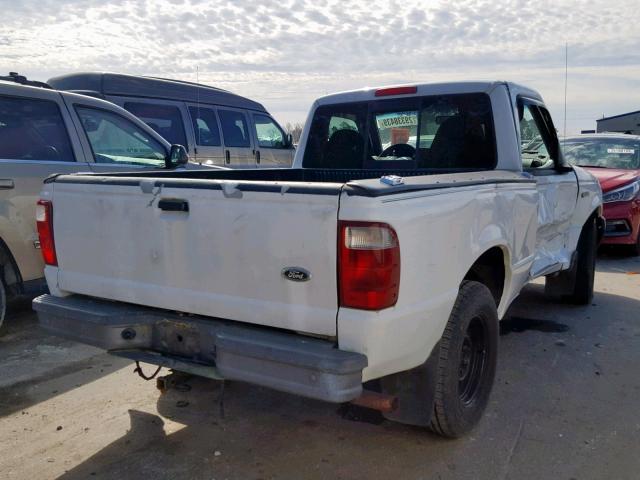 1FTYR10C91TA01902 - 2001 FORD RANGER WHITE photo 4