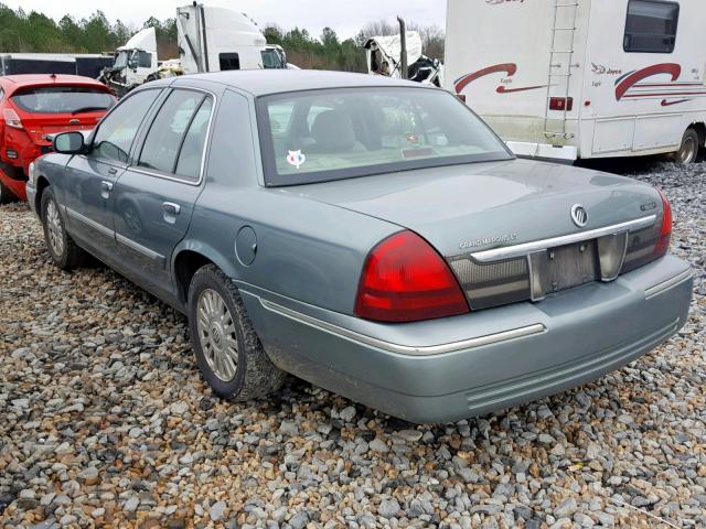 2MHFM75W56X624599 - 2006 MERCURY GRAND MARQ GRAY photo 3