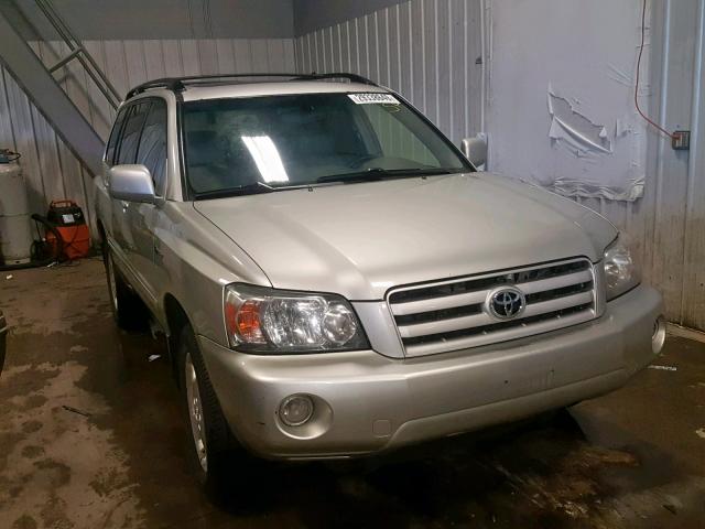 JTEEP21A140045776 - 2004 TOYOTA HIGHLANDER SILVER photo 1