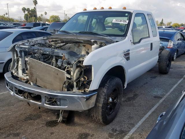 1FDWX34R48EE51099 - 2008 FORD F350 SRW S WHITE photo 2