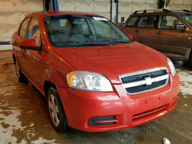 KL1TD5DE9BB233930 - 2011 CHEVROLET AVEO LS RED photo 1