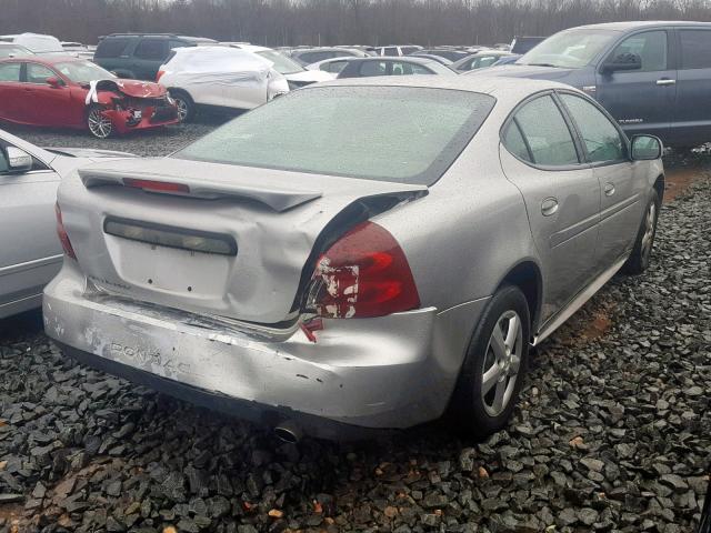 2G2WP552061287905 - 2006 PONTIAC GRAND PRIX SILVER photo 4