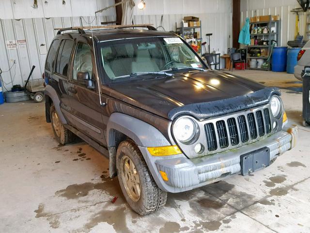 1J4GL48565W610299 - 2005 JEEP LIBERTY SP GRAY photo 1
