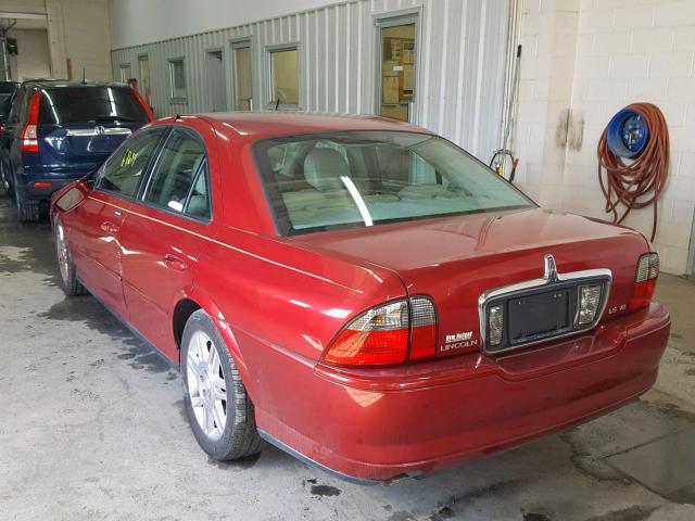 1LNHM87AX3Y701375 - 2003 LINCOLN LS MAROON photo 3