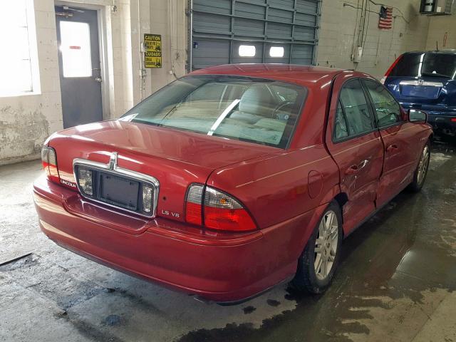 1LNHM87AX3Y701375 - 2003 LINCOLN LS MAROON photo 4