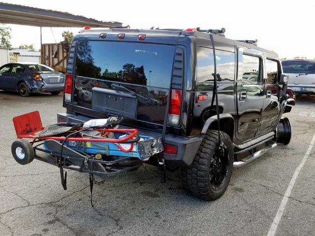 5GRGN23U75H122470 - 2005 HUMMER H2 BLACK photo 4