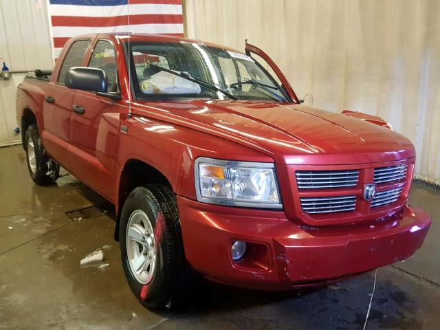 1D7HW38P99S808696 - 2009 DODGE DAKOTA SXT RED photo 1