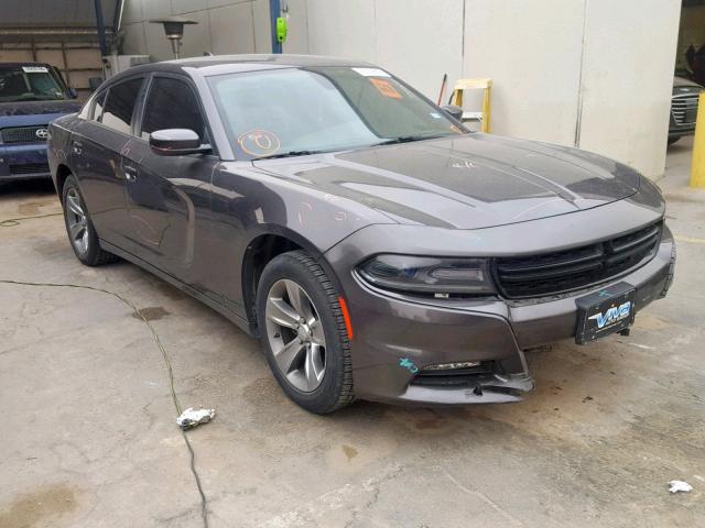 2C3CDXHGXGH121009 - 2016 DODGE CHARGER SX GRAY photo 1