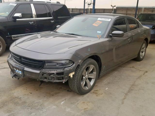 2C3CDXHGXGH121009 - 2016 DODGE CHARGER SX GRAY photo 2