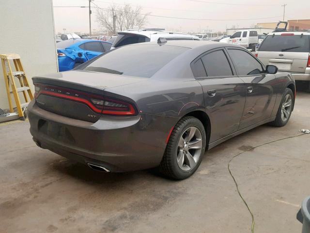 2C3CDXHGXGH121009 - 2016 DODGE CHARGER SX GRAY photo 4