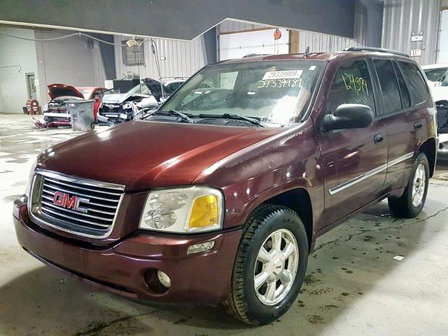 1GKDT13S972144211 - 2007 GMC ENVOY BURGUNDY photo 2