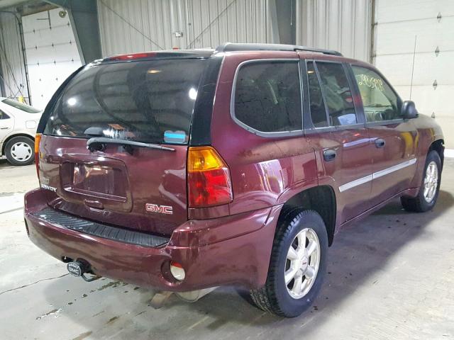 1GKDT13S972144211 - 2007 GMC ENVOY BURGUNDY photo 4