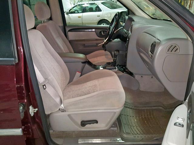 1GKDT13S972144211 - 2007 GMC ENVOY BURGUNDY photo 5