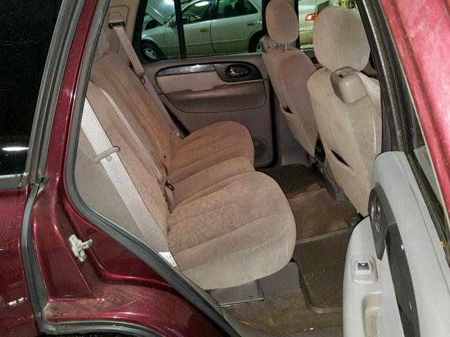 1GKDT13S972144211 - 2007 GMC ENVOY BURGUNDY photo 6