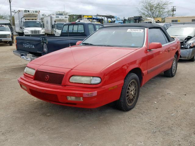 1C3EU4531SF564331 - 1995 CHRYSLER LEBARON GT RED photo 2