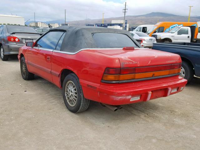 1C3EU4531SF564331 - 1995 CHRYSLER LEBARON GT RED photo 3