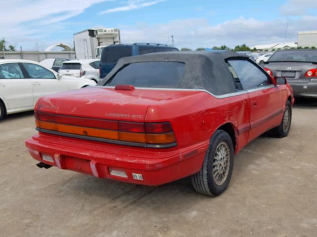 1C3EU4531SF564331 - 1995 CHRYSLER LEBARON GT RED photo 4