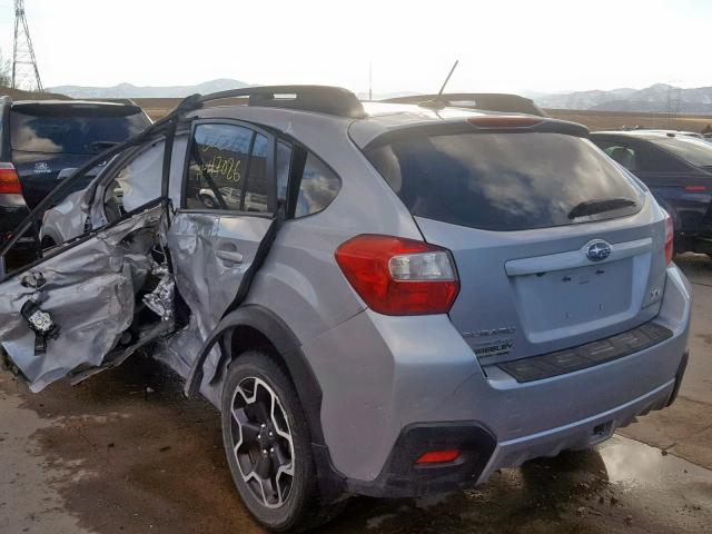 JF2GPAMC4F8302617 - 2015 SUBARU XV CROSSTR GRAY photo 3