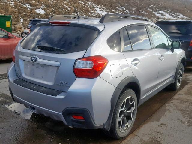 JF2GPAMC4F8302617 - 2015 SUBARU XV CROSSTR GRAY photo 4