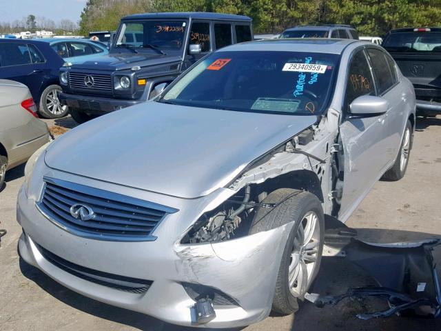 JN1CV6AR9BM354127 - 2011 INFINITI G37 SILVER photo 2