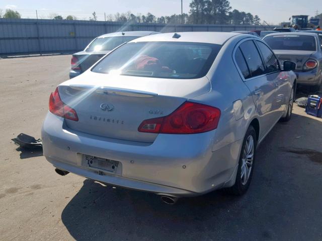 JN1CV6AR9BM354127 - 2011 INFINITI G37 SILVER photo 4