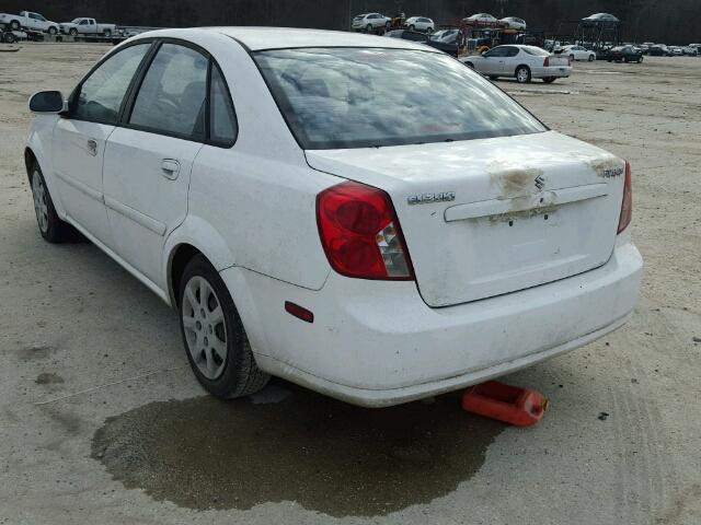 KL5JD56Z25K200519 - 2005 SUZUKI FORENZA S WHITE photo 3