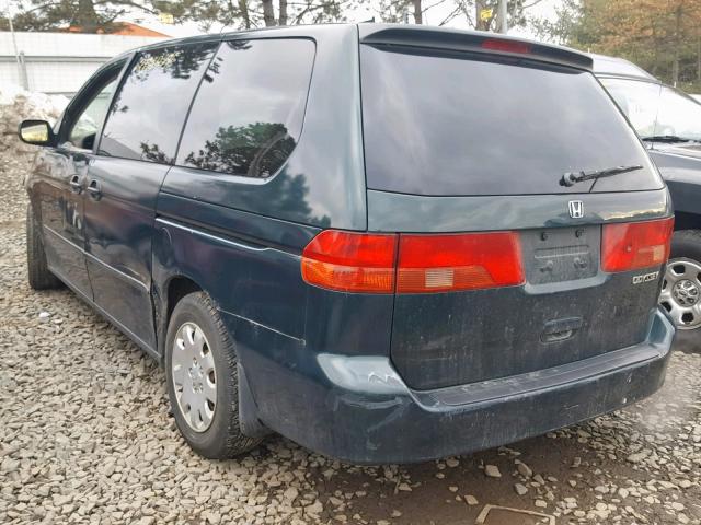 2HKRL18531H500842 - 2001 HONDA ODYSSEY LX GREEN photo 3