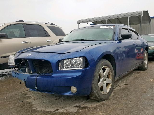 2B3KA33V99H525826 - 2009 DODGE CHARGER SX BLUE photo 2