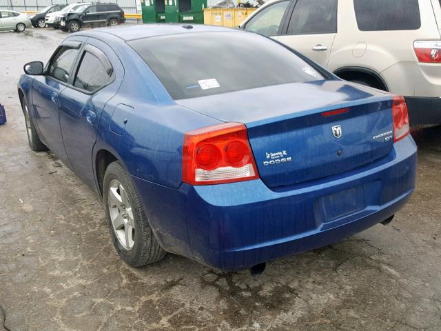 2B3KA33V99H525826 - 2009 DODGE CHARGER SX BLUE photo 3