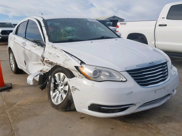 1C3CCBAB0DN622725 - 2013 CHRYSLER 200 LX WHITE photo 1