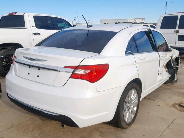 1C3CCBAB0DN622725 - 2013 CHRYSLER 200 LX WHITE photo 4