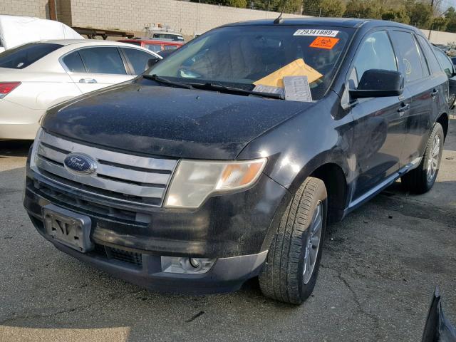 2FMDK38C08BB16719 - 2008 FORD EDGE SEL BLACK photo 2