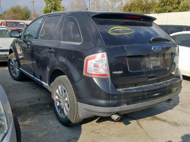 2FMDK38C08BB16719 - 2008 FORD EDGE SEL BLACK photo 3