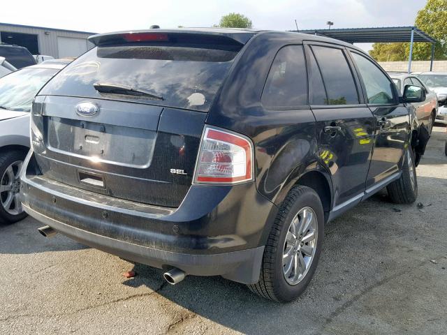 2FMDK38C08BB16719 - 2008 FORD EDGE SEL BLACK photo 4