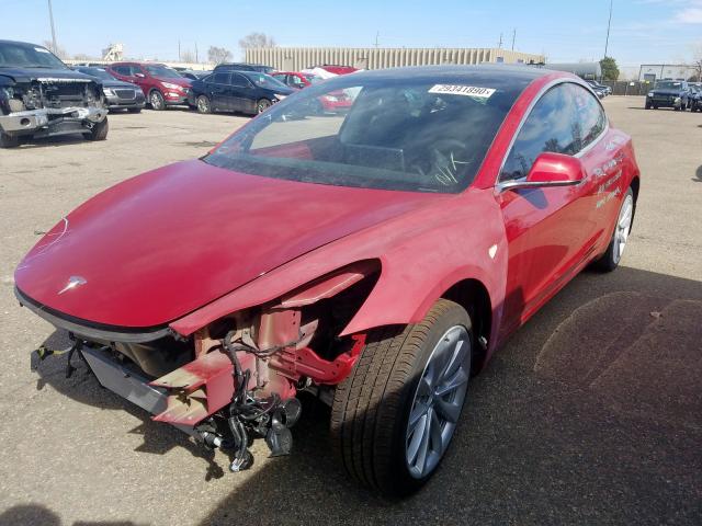 5YJ3E1EB2KF389808 - 2019 TESLA MODEL 3  photo 2